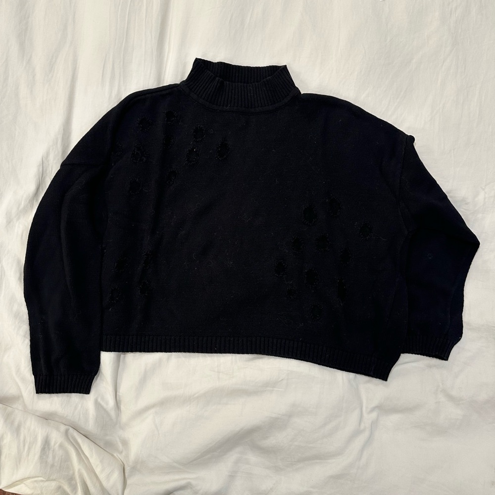 IVAN GRUNDAHL Black Turtleneck Sweater